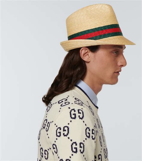 gucci raffia bucket hat|gucci bucket hat men.